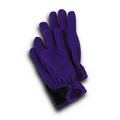 Purple Fleece Zipper Gloves